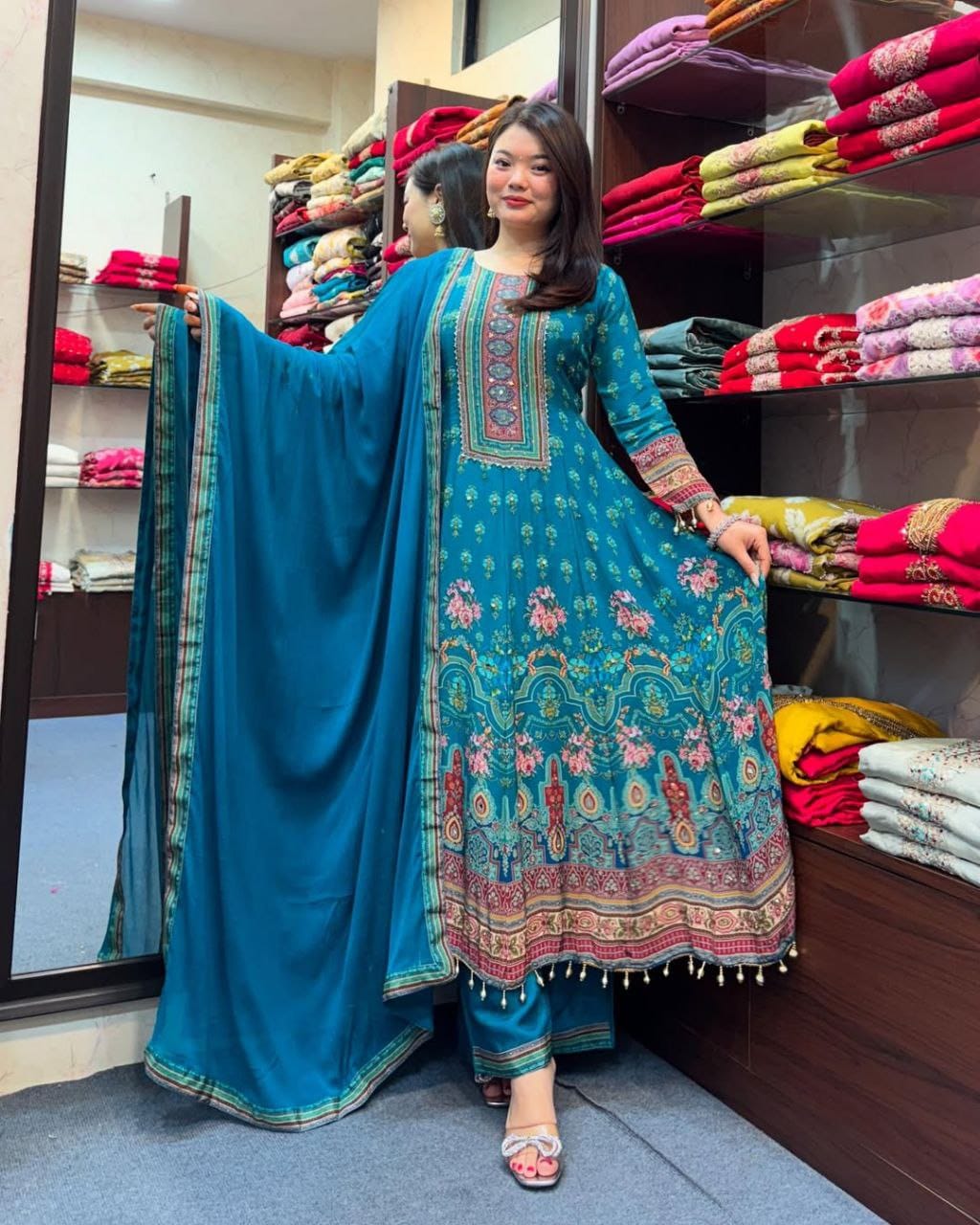Cotton Rajisthani Anaarkali