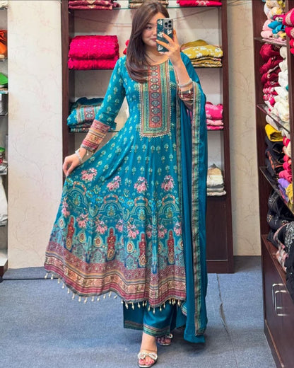 Cotton Rajisthani Anaarkali