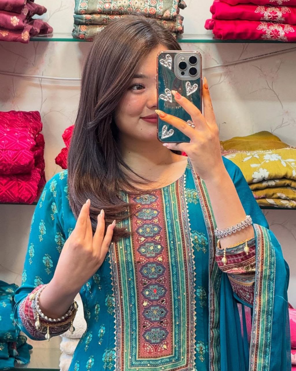 Cotton Rajisthani Anaarkali