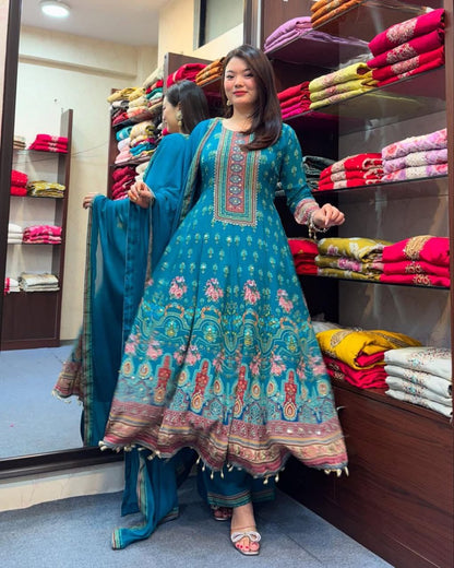 Cotton Rajisthani Anaarkali